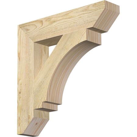 Ekena Millwork Imperial Slat Rough Sawn Bracket, Douglas Fir, 4"W x 20"D x 20"H BKT04X20X20IMP06RDF